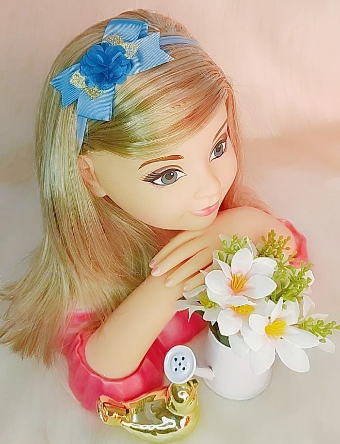 Faixa Belli Florzinha Verde Tiffany