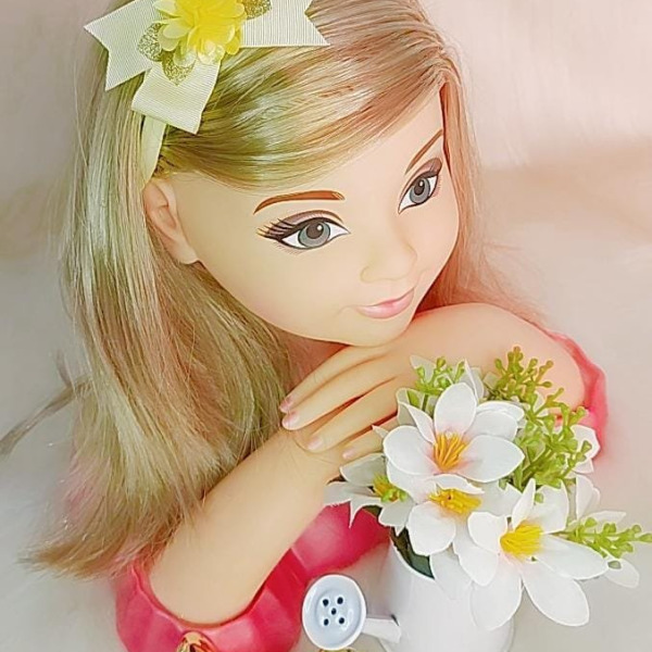 Faixa Belli Florzinha Amarelo Claro