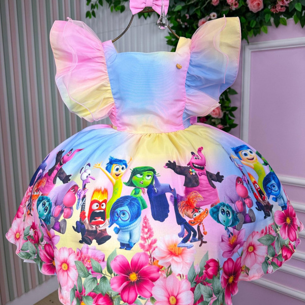 Vestido Tematicos Kids Divertidamente Colorido
