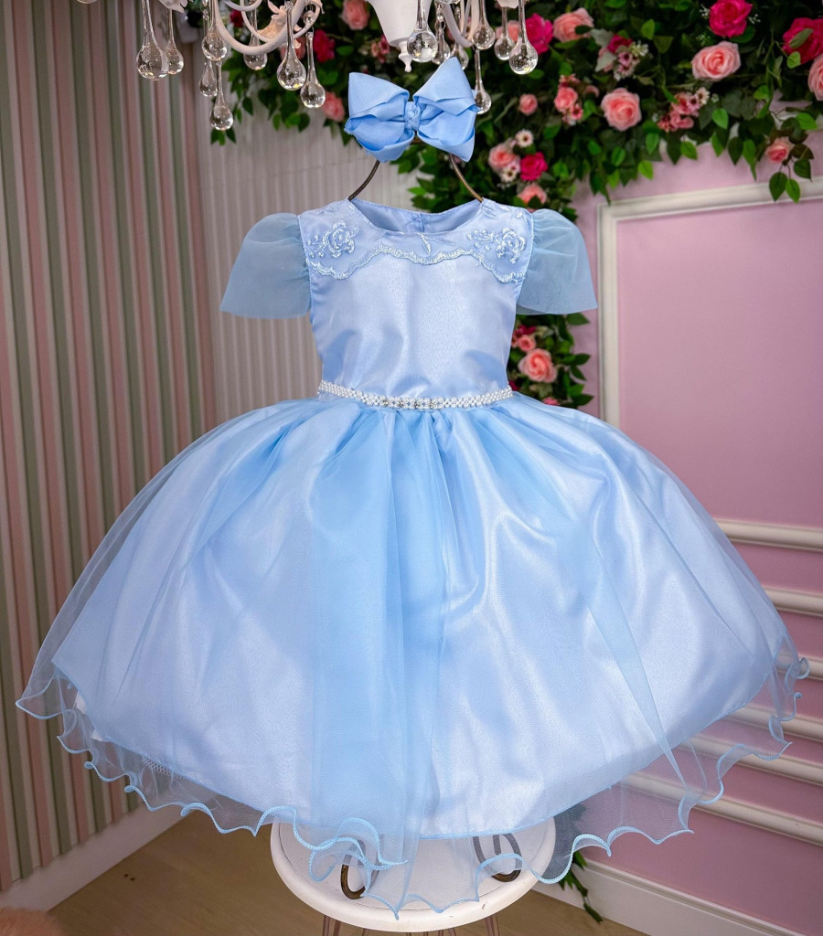 Vestido Marie Azul Bebe Carina