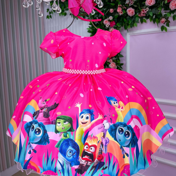 Vestido Tematicos Ysa Kids Divertidamente Pink