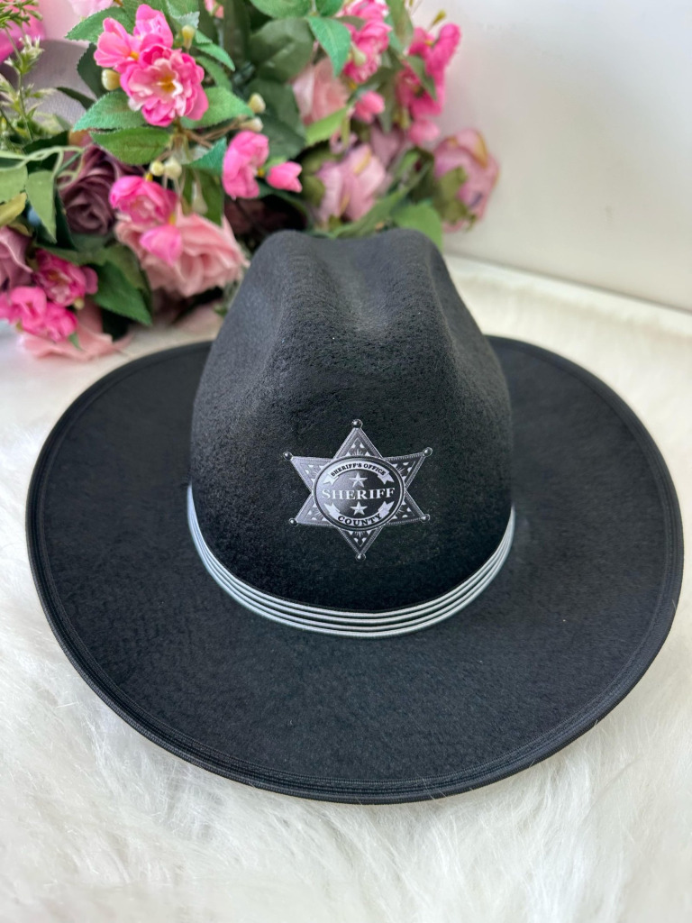 Chapeu/Chapéu Belli Preto Sheriff Prata