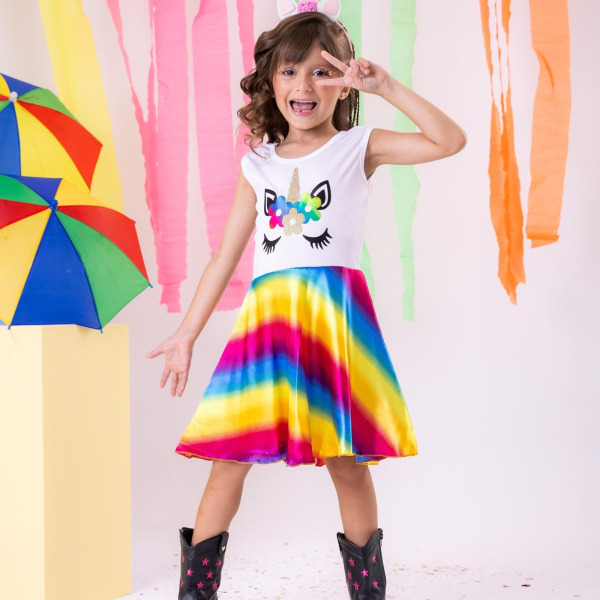 Fantasia Unicornio Cores Variadas