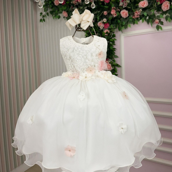 Vestido Vila Lele Bebe Sarah Flores Off