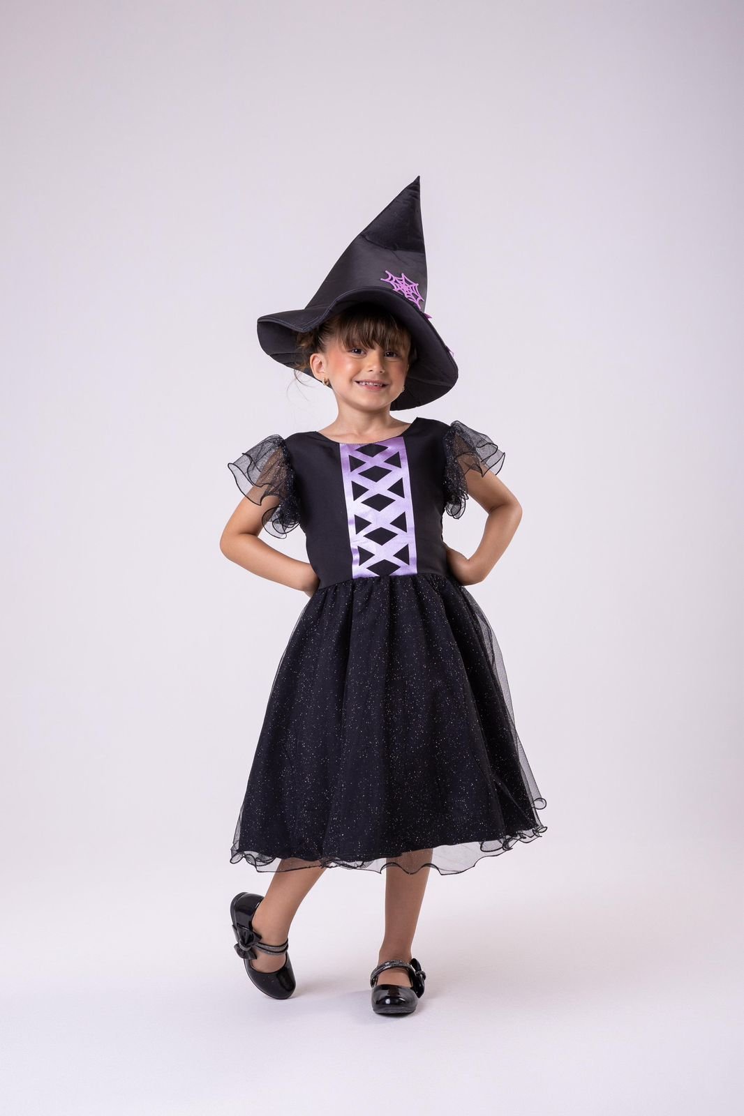 Vestido Tematicos Kids Halloween Encanto Sombrio