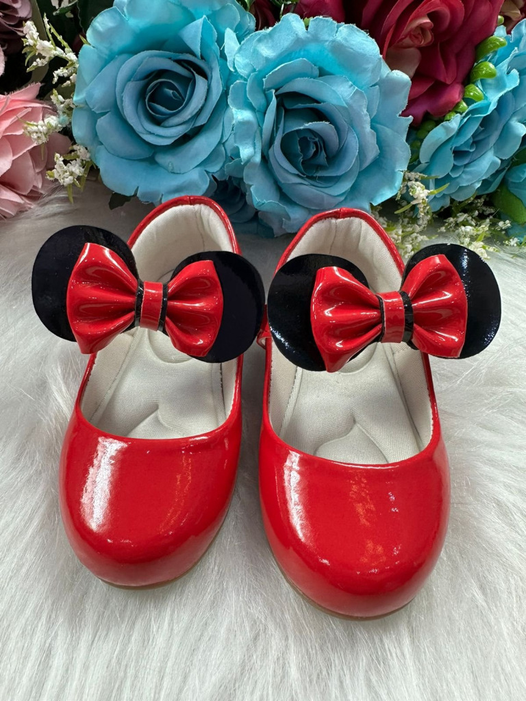 Sapatilha Flor Di Mila Minnie/Minie Vermelha