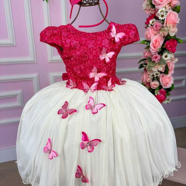 Vestido Vila Lele Juvenil Jade Peito Pink