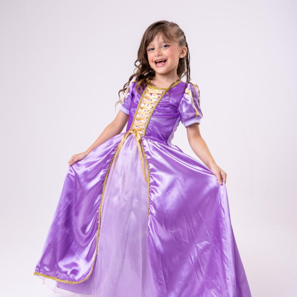 Fantasia Longa Princesa Belli Rapunzel Modelo 2