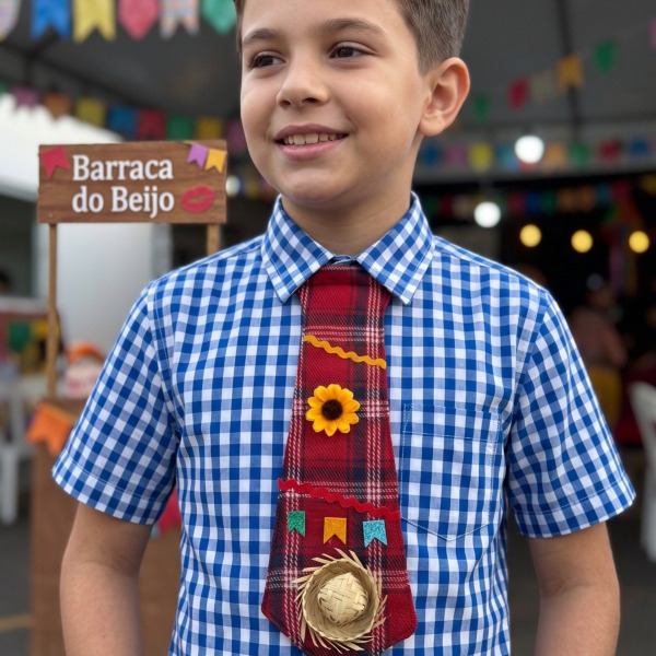 Gravata Junina Belli Benicio Vermelho
